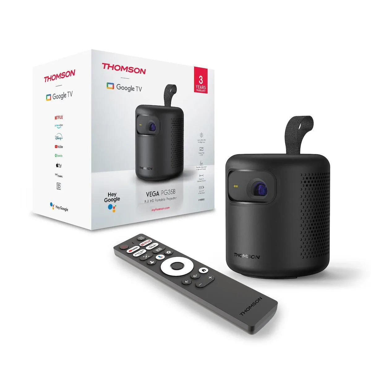 20260313172137_thomson_vega_pg35b_projector_dlp_lampas_led_me_wi_fi_kai_ensomatomena_icheia.jpeg Thomson Vega PG35B Projector DLP Λάμπας LED με Wi-Fi και Ενσωματωμένα Ηχεία - Image 1