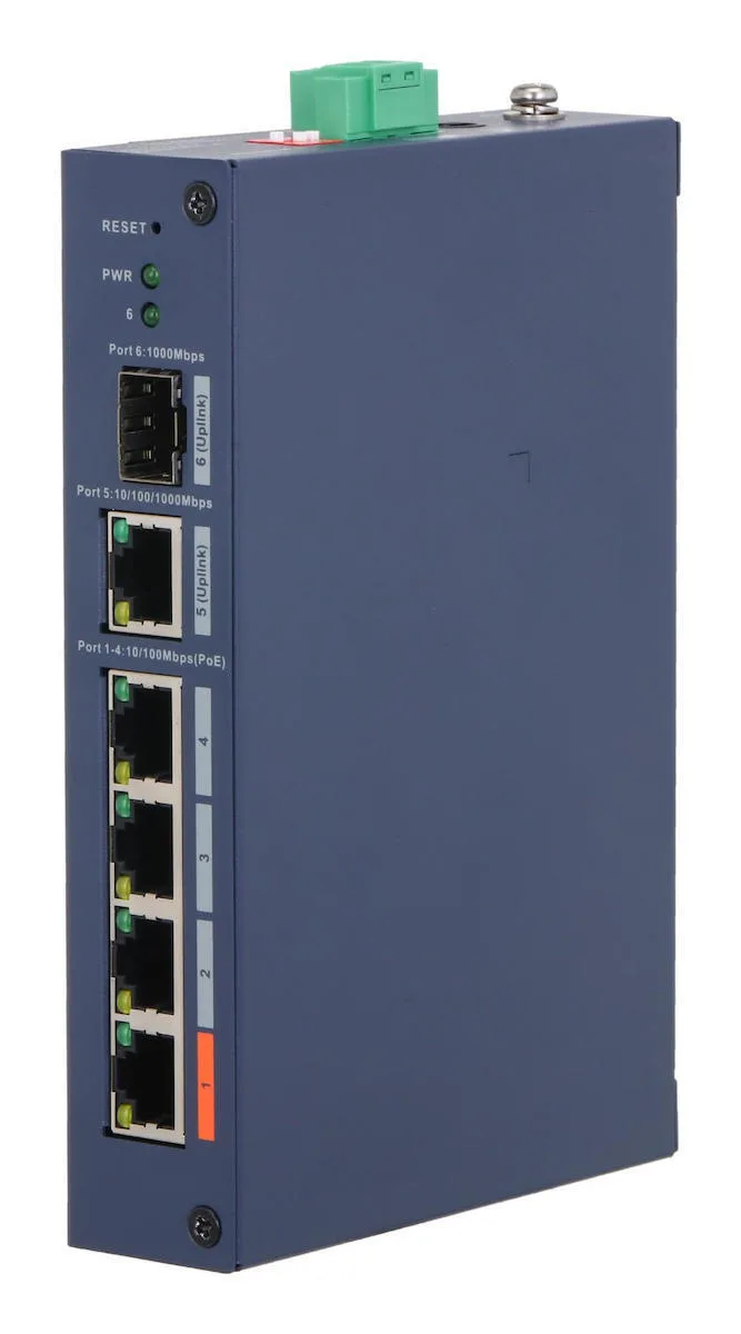 Dahua CHS4106-4ET-60 Managed L2 PoE+ Switch με 5 Θύρες Gigabit (1Gbps) Ethernet και 1 SFP Θύρα - Image 1