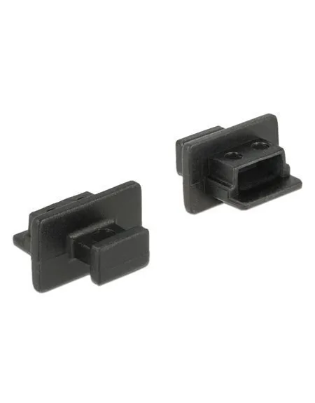 Delock Dust Cover Usb 2.0 Type Mini-b Female Grip 10 Pieces Black 64011 - Image 1
