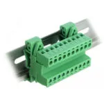Delock Terminal Block Set Din Rail 10-pin Pitch 5.08mm Angled 66082