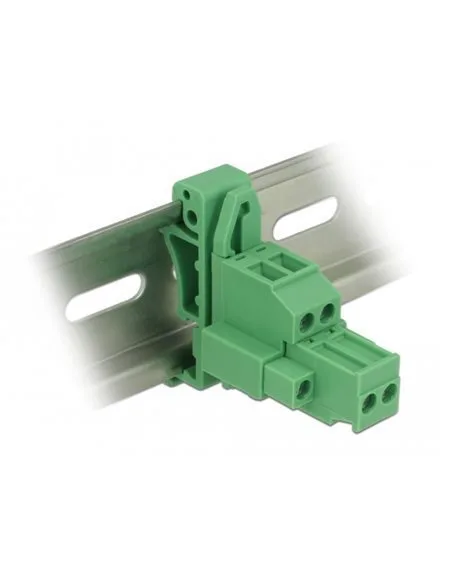 20260316133545_delock_terminal_block_set_din_rail_2_pin_screw_lock_green_65931.jpeg Delock Terminal Block Set Din Rail 2-pin Screw Lock Green 65931 - Image 1
