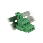 Delock Terminal Block Set Din Rail 4-pin Screw Lock Green 65936