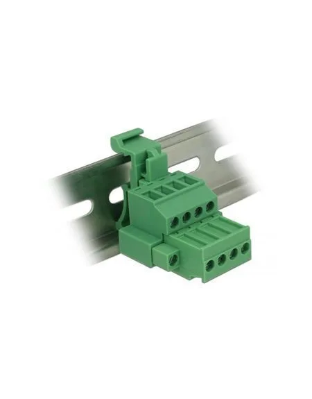 20260316133545_delock_terminal_block_set_din_rail_4_pin_screw_lock_green_65936.jpeg Delock Terminal Block Set Din Rail 4-pin Screw Lock Green 65936 - Image 1