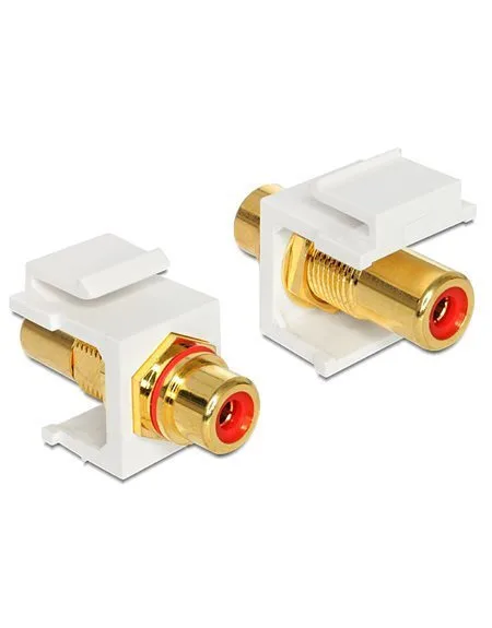 DeLock Keystone Μετατροπέας RCA female σε RCA female Χρυσό 1τμχ - Image 1