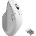Keychron M6S-A24 Ασύρματο Εργονομικό Bluetooth Ποντίκι Λευκό