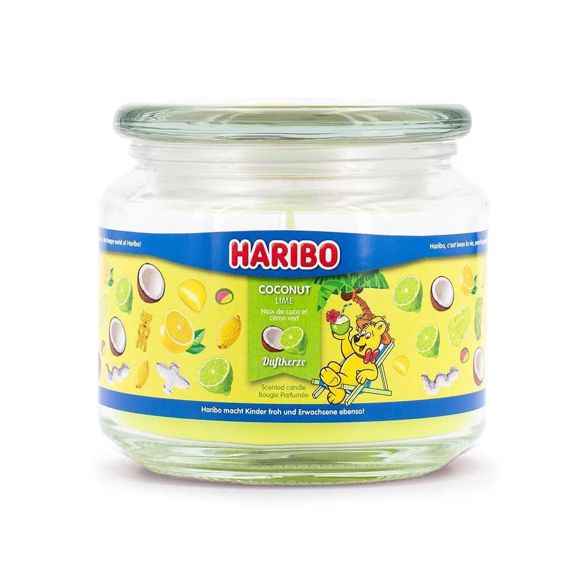 20260317100900_haribo_aromatiko_keri_se_vazo_me_aroma_karyda_prasino_300gr.jpeg Haribo Αρωματικό Κερί σε Βάζο με Άρωμα Καρύδα 300gr - Image 1