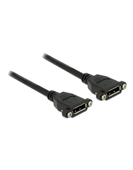 20260317124224_9c02c39b.jpeg DeLock Cable DisplayPort male - DisplayPort female 0.25m Μαύρο (85113) - Image 1