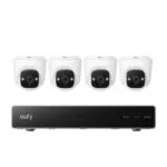 Κιτ Βιντεοεπιτήρησης Eufy Security Nvr Poe E41 Ανάλυση 4k Ζουμ 5× Τεχνητή Νοημοσύνη Νυχτερινή Όραση Χρώματος 4 Κάμερες Turret