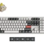 Keychron Q6 Ultra Q6U-P4 Ασύρματο Gaming Πληκτρολόγιο με RGB φωτισμό (Αγγλικό US) Λευκό