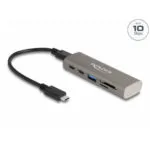 DeLock Hub 3 Θυρών USB 3.2 με σύνδεση USB-C Γκρι 64236