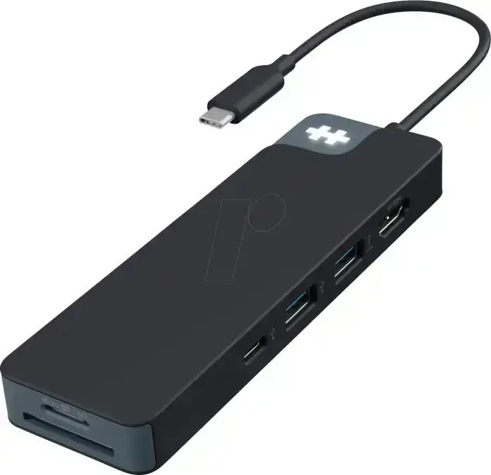 Docking Station Hyper Hyperdrive Flex 8 Port Usb-c Hub Black - Image 1