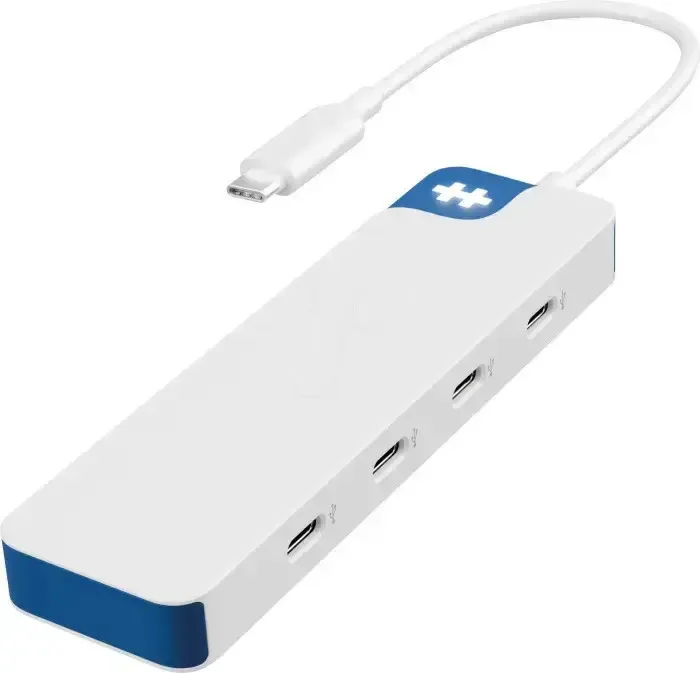 20260318100741_docking_station_hyper_hyperdrive_flex_4_port_usb_c_hub_blue.jpeg Docking Station Hyper Hyperdrive Flex 4 Port Usb-c Hub Blue - Image 1