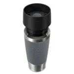 Emsa Classic Ποτήρι Θερμός Ανοξείδωτο 360ml Γκρι με Καλαμάκι και Λαβή