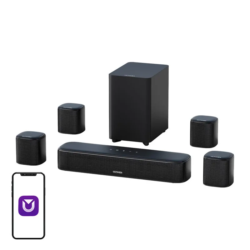 Ultimea Aura A40 Soundbar 7.1 Bluetooth 330W με Τηλεχειριστήριο Μαύρο - Image 1