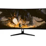 Arozzi Nova 34T2K165 Ultrawide VA HDR Curved Gaming Monitor 34" QHD 3440x1440 165Hz