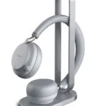 Yealink Wh64 Dual Wired Wireless Headset Set Headband Bluetooth Calls Music Charging Stand Black