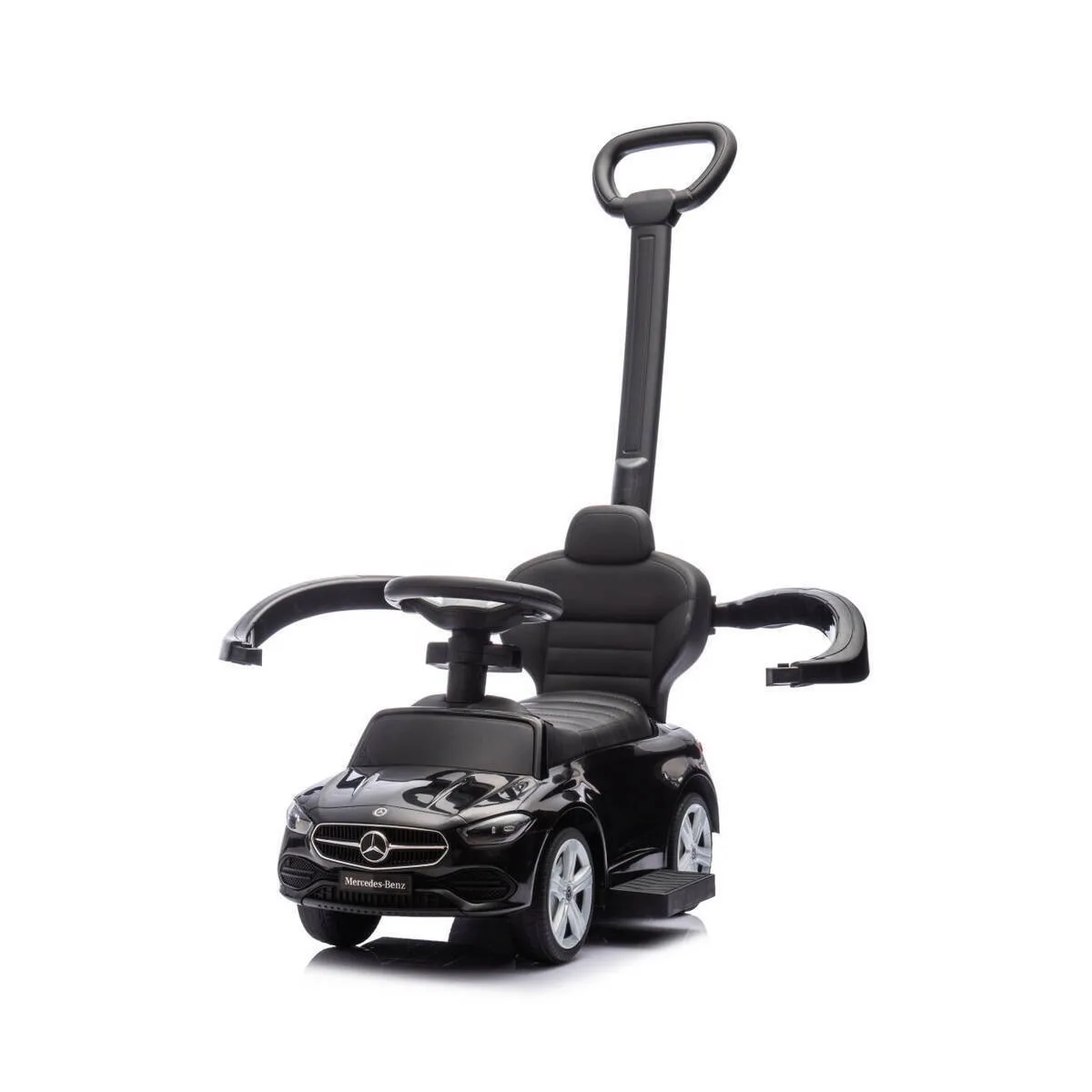 20260319171814_milly_mally_perpatoura_ride_on_6107_mayri.jpeg Milly Mally Mercedes C-Class Αυτοκινητάκι Ride On με Χειρολαβή για 12+ μηνών Μαύρο - Image 1