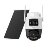 Imou IPC-SA70F-10M0T2-EU/FSP008 IP Dual Κάμερα Παρακολούθησης Wi-Fi/4G 5+5MP Αδιάβροχη Μπαταρίας με Αμφίδρομη Επικοινωνία και Φακό 3.6mm
