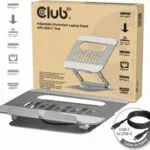 Club3D USB-C Hub Βάση Στήριξης για Laptop Ασημί