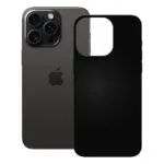Pedea Back Cover Σιλικόνης Μαύρο (iPhone 16 Pro Max)