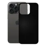 Pedea Back Cover Σιλικόνης Μαύρο (iPhone 15 Pro Max)