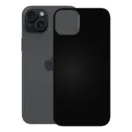 Pedea Back Cover Σιλικόνης Μαύρο (iPhone 15 Plus)