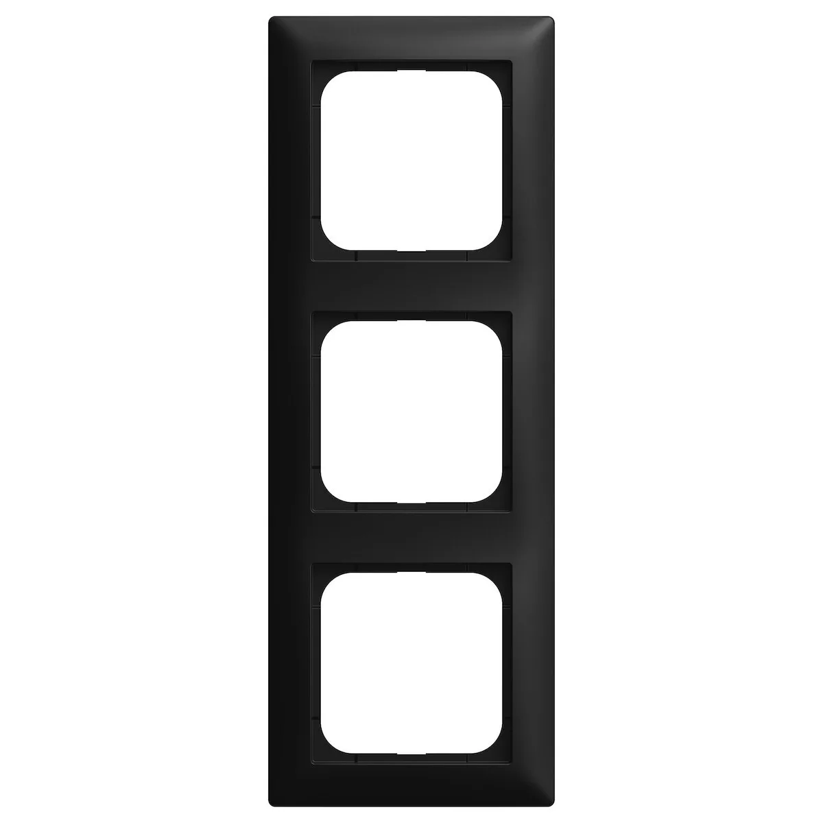 Πλαίσιο Διακόπτη Busch-jaeger Bj 1723-915 3-fach Black Matt Busch-balance Si 2cka001725a1570 - Image 1