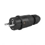 Φις Ρεύματος Abl 100000068 Professional Schuko & Fr-be Elamid-2k Black Sv Ip54