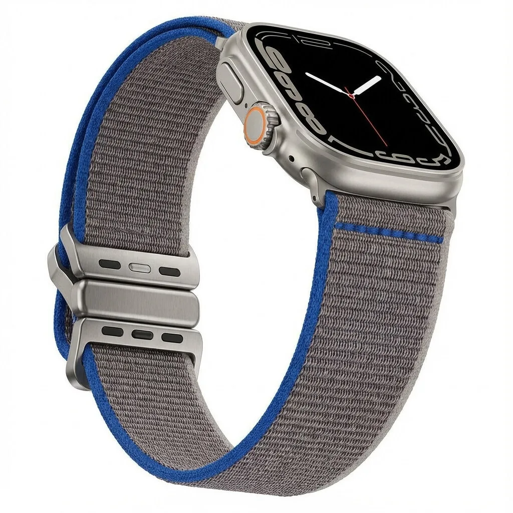 Λουράκι Premium Apple Watch Gray Blue 44mm 45mm 42mm Series 1 2 3 49mm 46mm Ga-mag-bnda-p-cgbl - Image 1