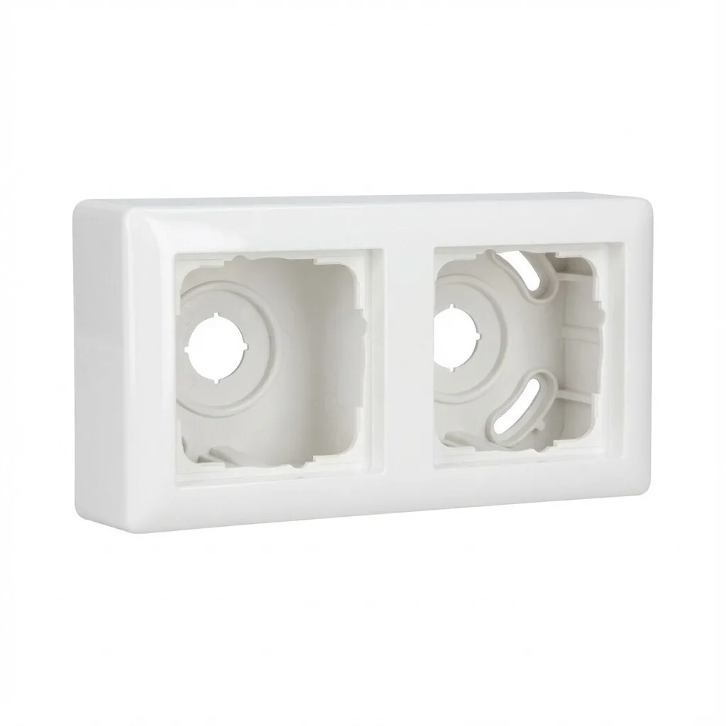 Πλαίσιο Διακόπτη Gira 106203 Ap-housing 2f + Frame Standard 55 Reinwhite - Image 1