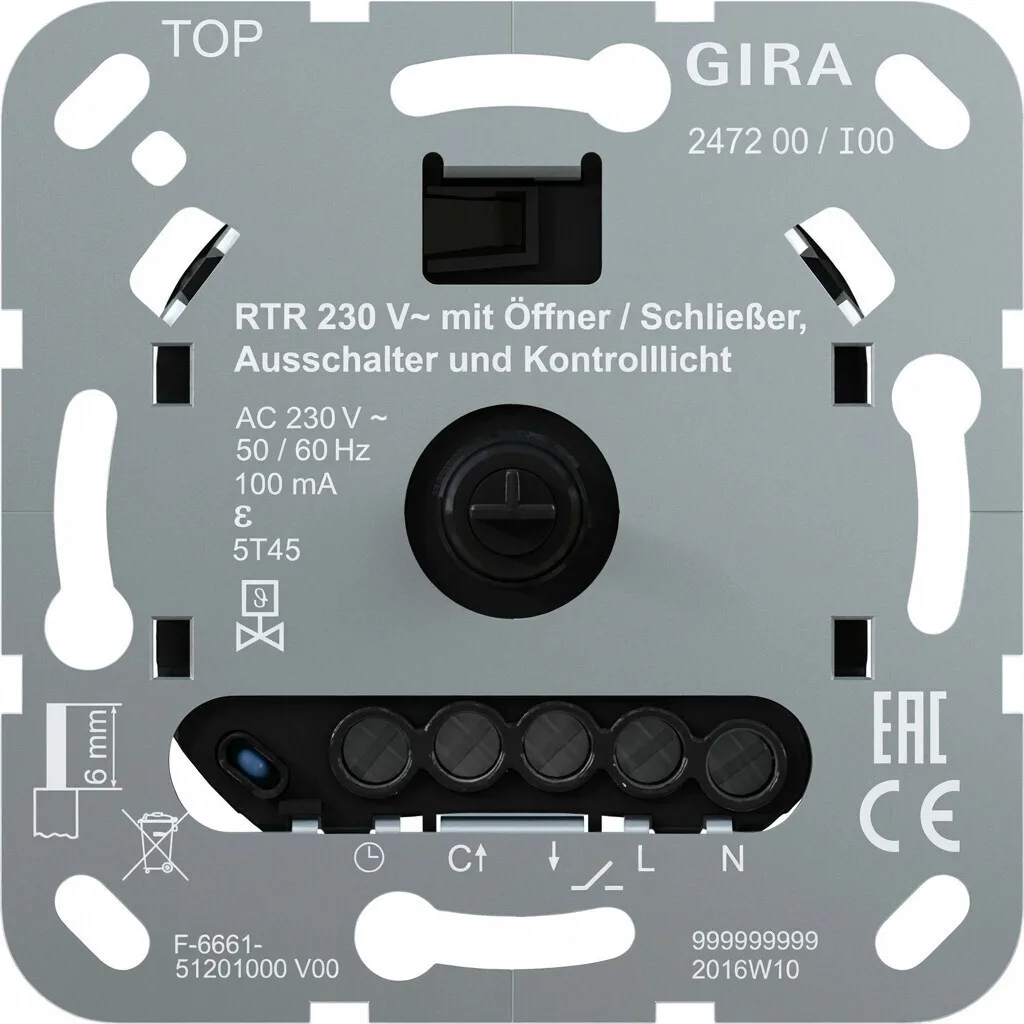 20260324140613_diakoptis_gira_247200_use_room_temperature_controller_230v_1_1s.jpeg Διακόπτης Gira 247200 Use Room Temperature Controller 230v 1ö 1s - Image 1