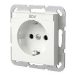 Πρίζα Gira 446203 Schuko Bsf + Sh System 55 Reinwhite