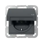 Πρίζα Gira 445428 Schuko Kd System 55 Anthracite