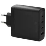 dbramante1928 Φορτιστής Χωρίς Καλώδιο GaN με Θύρα USB-A και 3 Θύρες USB-C 140W Power Delivery Μαύρος (Re-charge)