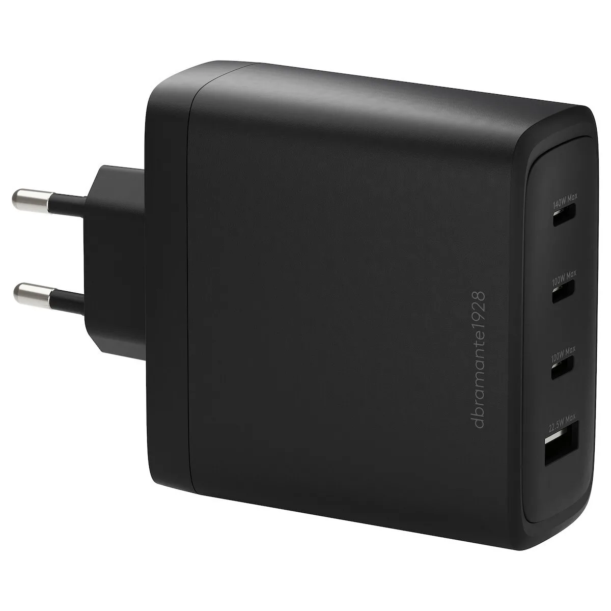 20260324141223_dbramante1928_fortistis_choris_kalodio_gan_me_thyra_usb_a_kai_3_thyres_usb_c_140w_power_delivery_mayros_re_charge.jpeg dbramante1928 Φορτιστής Χωρίς Καλώδιο GaN με Θύρα USB-A και 3 Θύρες USB-C 140W Power Delivery Μαύρος (Re-charge) - Image 1