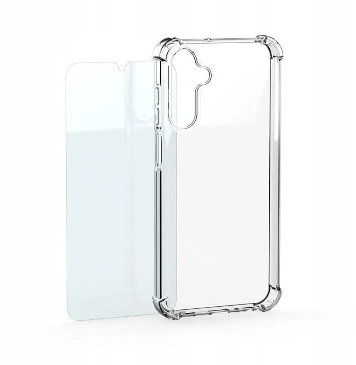 Samsung Mobeen Back Cover Σιλικόνης Σετ με Τζαμάκι Διάφανο (Galaxy S26+) GP-FPS947AEGTW - Image 1