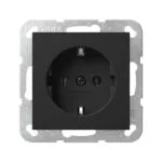 Gira Μονή Πρίζα Ρεύματος Μαύρη 4188005