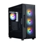 Zalman I3 Neo V2 RGB Gaming Midi Tower Κουτί Υπολογιστή με Πλαϊνό Παράθυρο Μαύρο