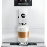 Jura Piano Αυτόματη Μηχανή Espresso 1450W Πίεσης 15bar για Cappuccino με Μύλο Άλεσης Λευκή