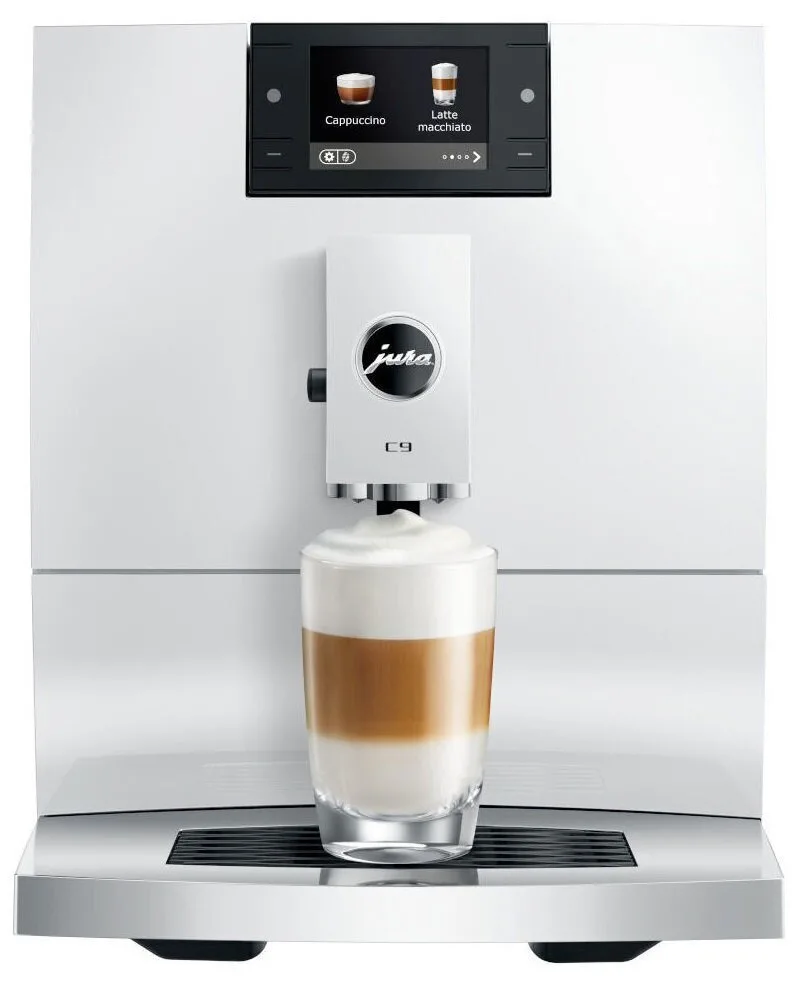 Jura Piano Αυτόματη Μηχανή Espresso 1450W Πίεσης 15bar για Cappuccino με Μύλο Άλεσης Λευκή - Image 1