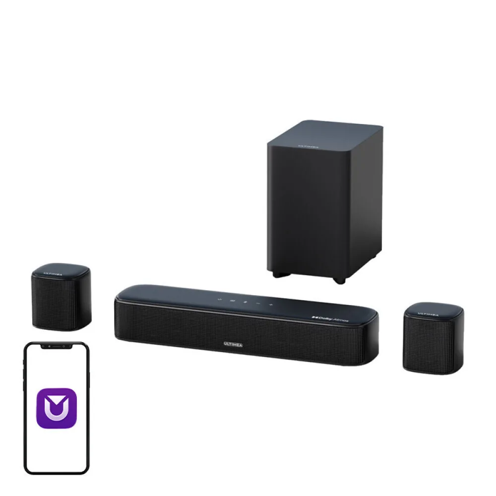 20260324173135_ultimea_aura_a50_pro_soundbar_5_1_bluetooth_kai_hdmi_me_tilecheiristirio.jpeg Ultimea Aura A50 Pro Soundbar 5.1 Bluetooth και HDMI με Τηλεχειριστήριο - Image 1