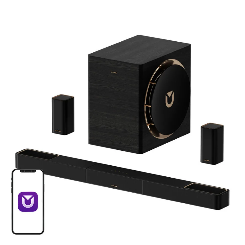 20260324173136_ultimea_skyware_x70_soundbar_7_1_4_hdmi_me_asyrmato_subwoofer_kai_tilecheiristirio_mayro.jpeg Ultimea Skyware X70 Soundbar 7.1.4 HDMI με Ασύρματο Subwoofer και Τηλεχειριστήριο Μαύρο - Image 1