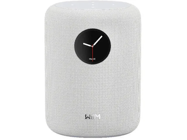 Smart Speaker Wiim Sound 1.8" Touchscreen Microphone Voice Assistant Control Wi-fi Bluetooth White - Image 1