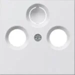 Cover Cover Antenna Socket White Colour Gira Gloss