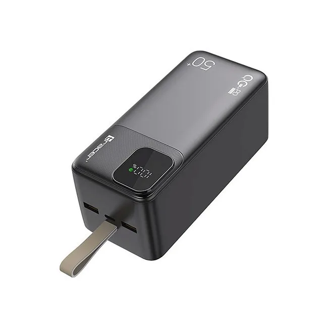 Tracer Prime V5 Power Bank 50000mAh 22.5W με 2 Θύρες USB-A και Θύρα USB-C Power Delivery Γκρι - Image 1