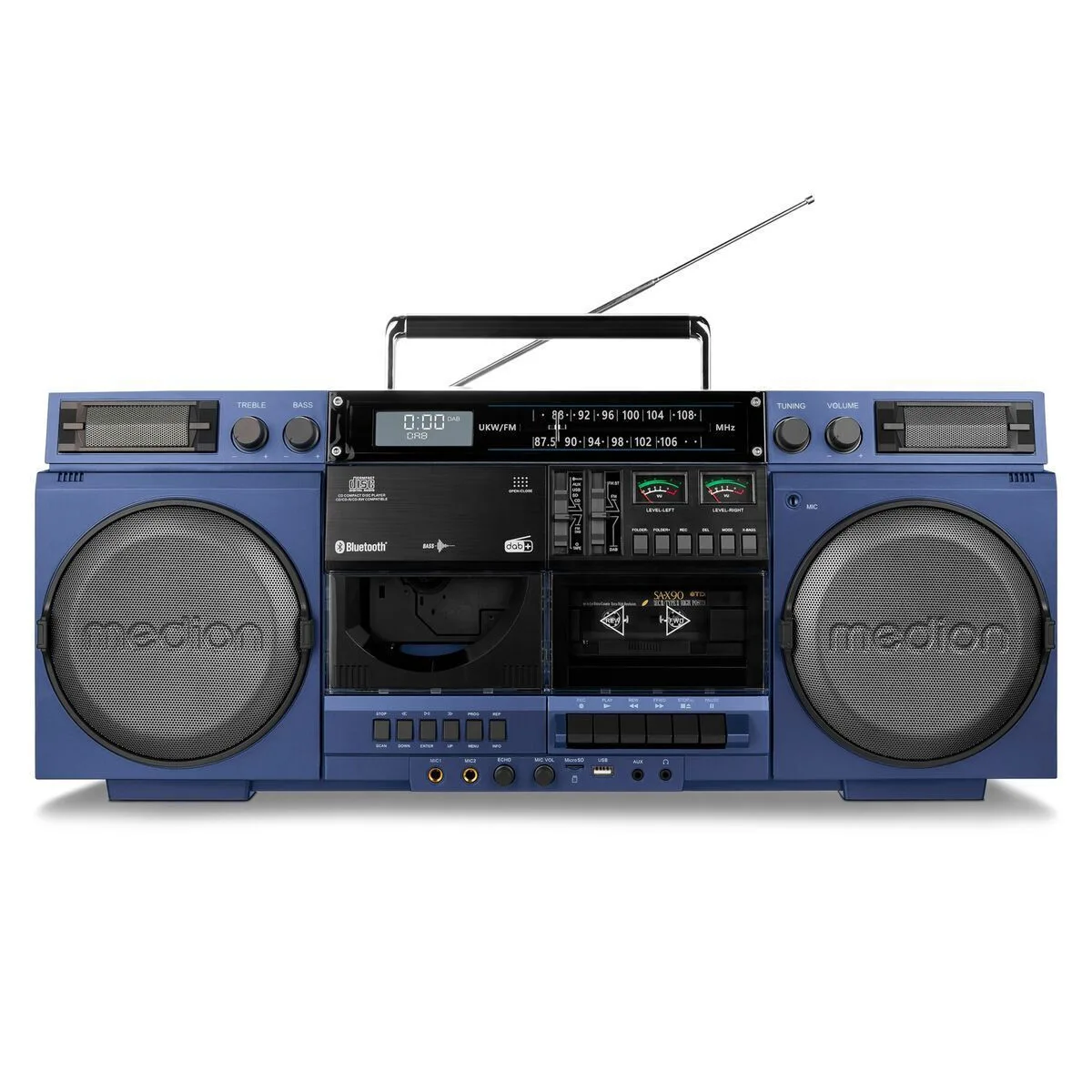 Medion S0469694 Φορητό Ηχοσύστημα με Bluetooth / CD / USB / Ραδιόφωνο σε Μπλε Χρώμα - Image 1