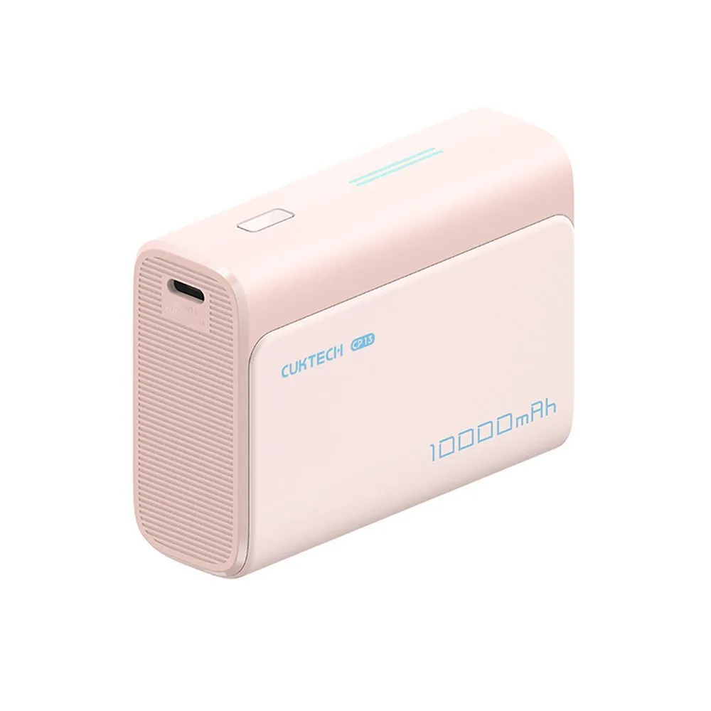 20260326124924_cuktech_cp13_power_bank_10000mah_30w_me_thyra_usb_c_roz.jpeg Cuktech CP13 Power Bank 10000mAh 30W με Θύρα USB-C Ροζ - Image 1