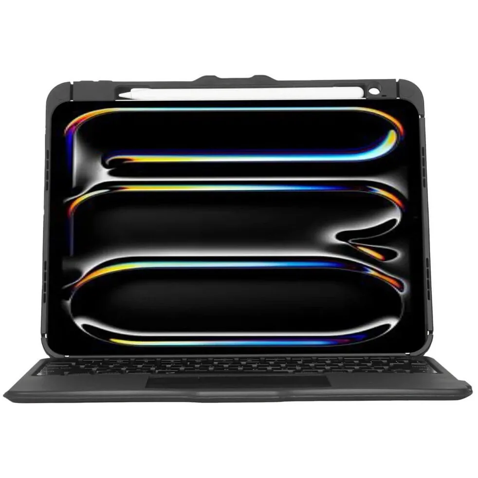 20260326131947_targus_versavu_keyboard_folio_case_backlit_wireless_bluetooth_5_0_qwerty_spanish_black.jpeg Targus Versavu Keyboard Folio Case Backlit Wireless Bluetooth 5.0 Qwerty Spanish Black - Image 1