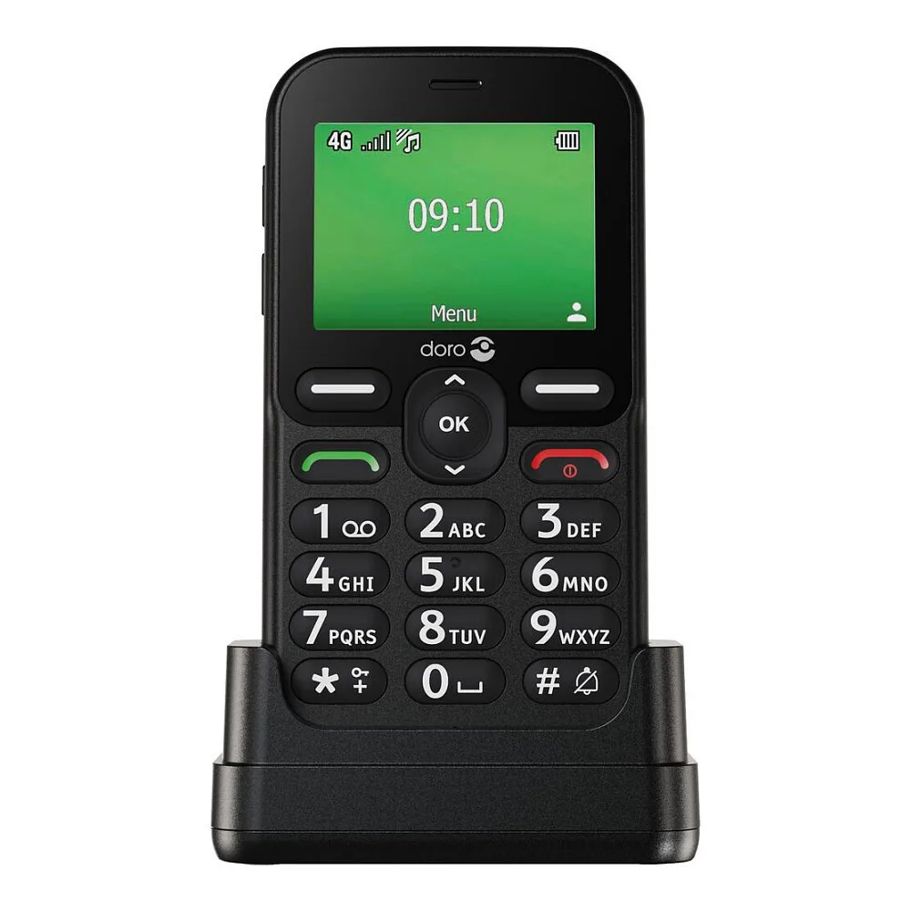 Doro Leva E10 Dual SIM Κινητό με Μεγάλα Κουμπιά Μαύρο - Image 1