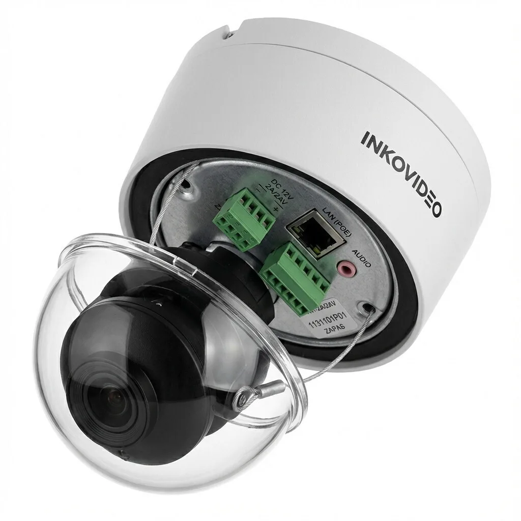Inkovideo IP Κάμερα Παρακολούθησης 4K Αδιάβροχη με Φακό 2.8-12mm - Image 1